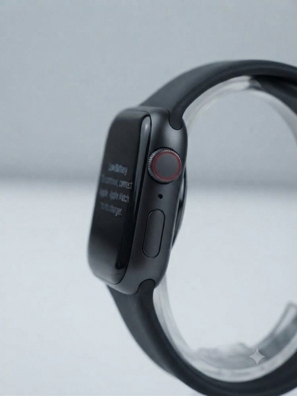 Apple Black Sport Band Smartwatch with Digital Crown - Picture 3 of 4